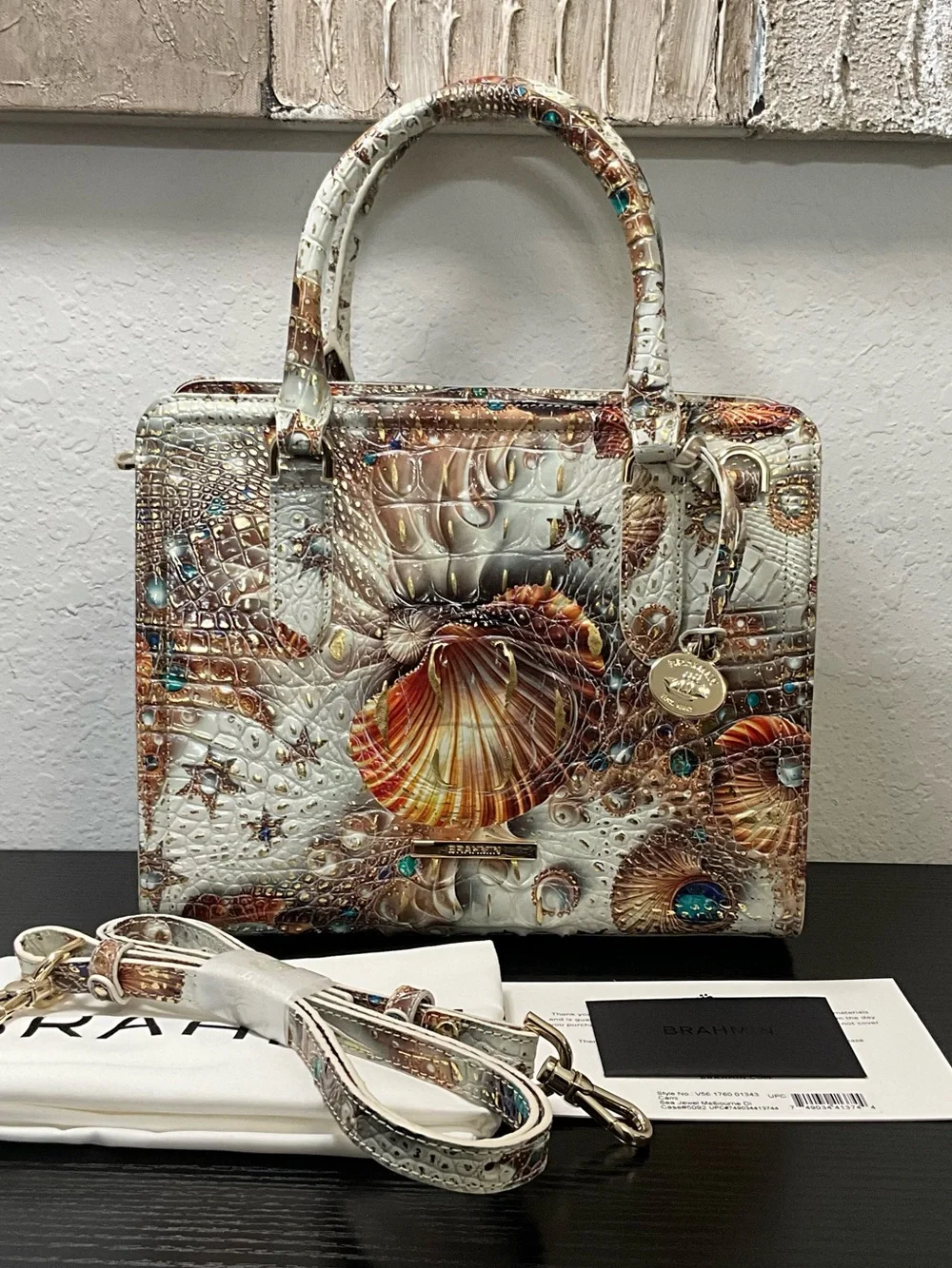 Brahmin Cami SEA JEWEL MELBOURNE DI Versatile Purse W/Perfect Eye NWT